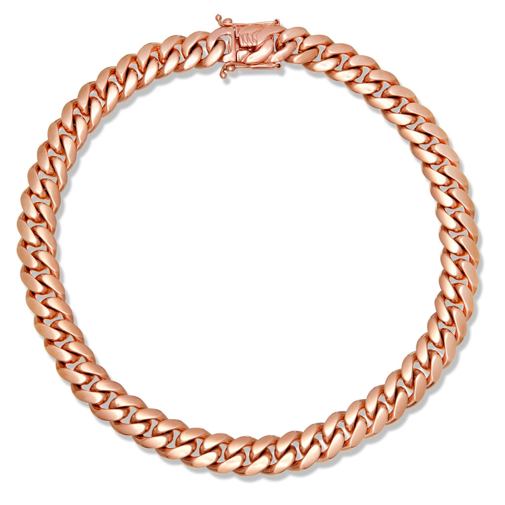 10K Solid Gold Cuban Chain, 17.5mm