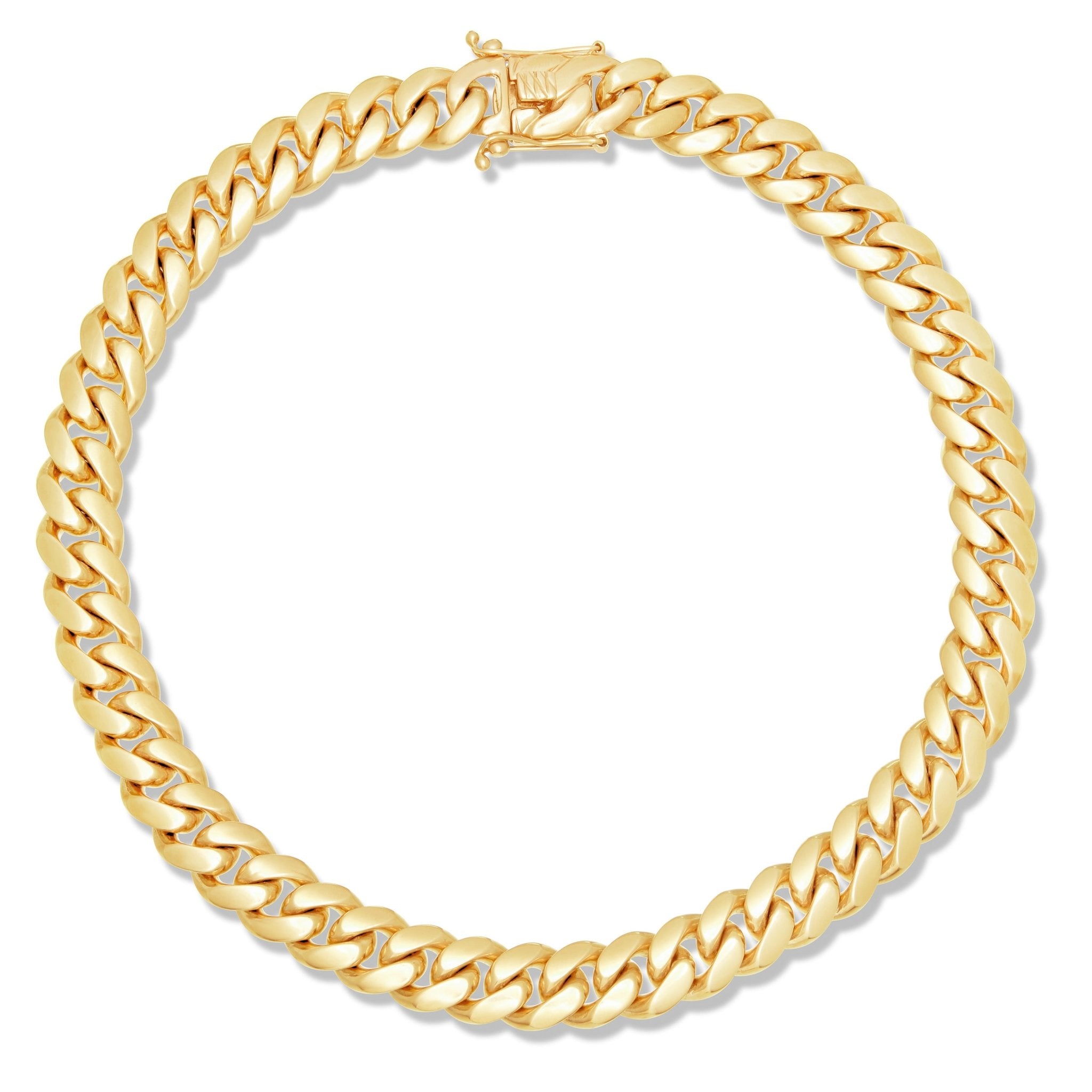 10K Solid Gold Cuban Chain, 17.5mm