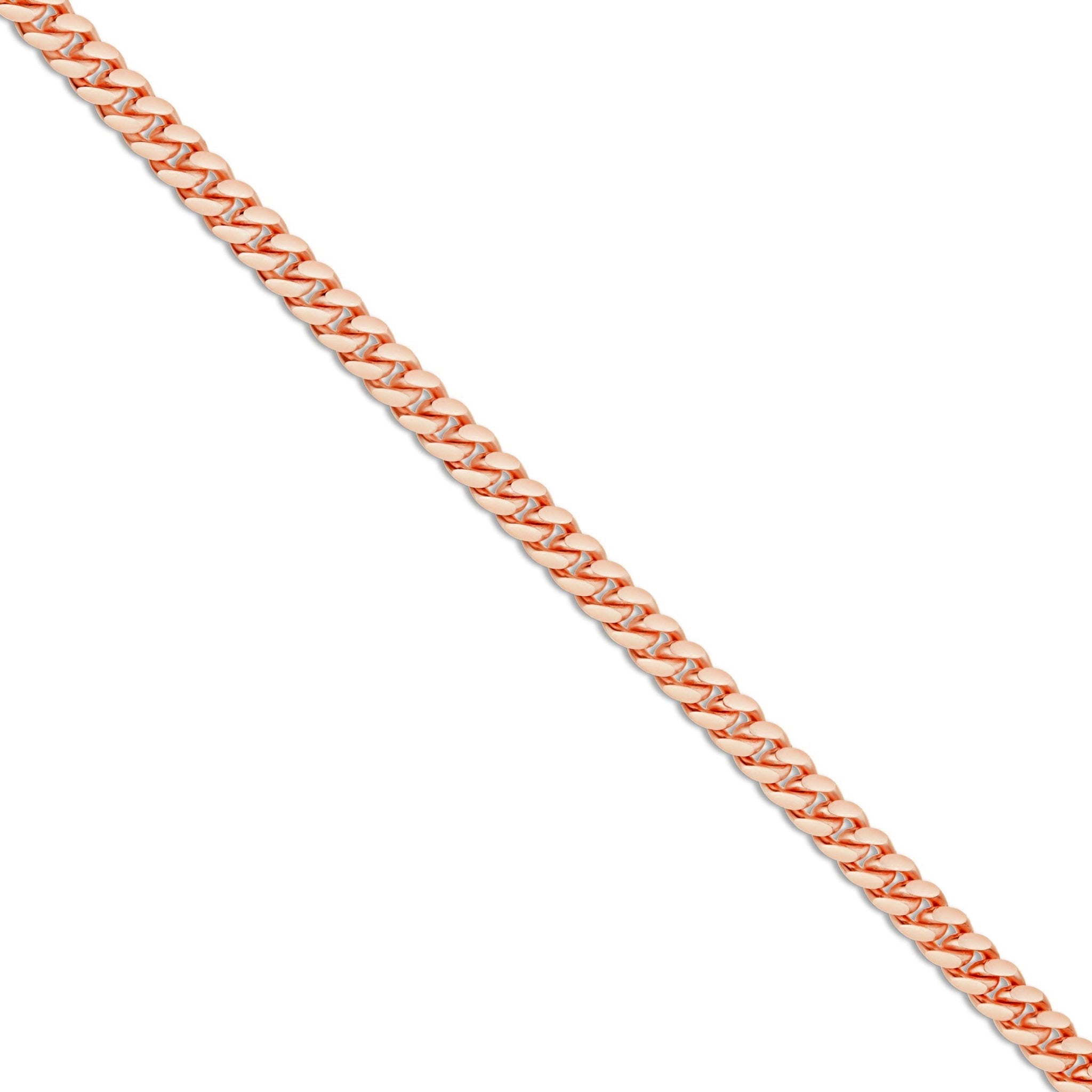 10K Solid Gold Cuban Chain, 3.5mm