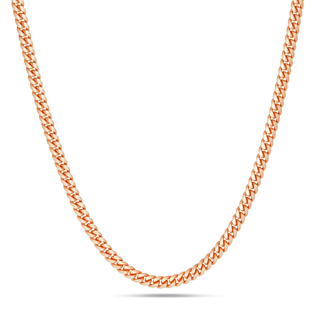 10K Solid Gold Cuban Chain, 3.5mm