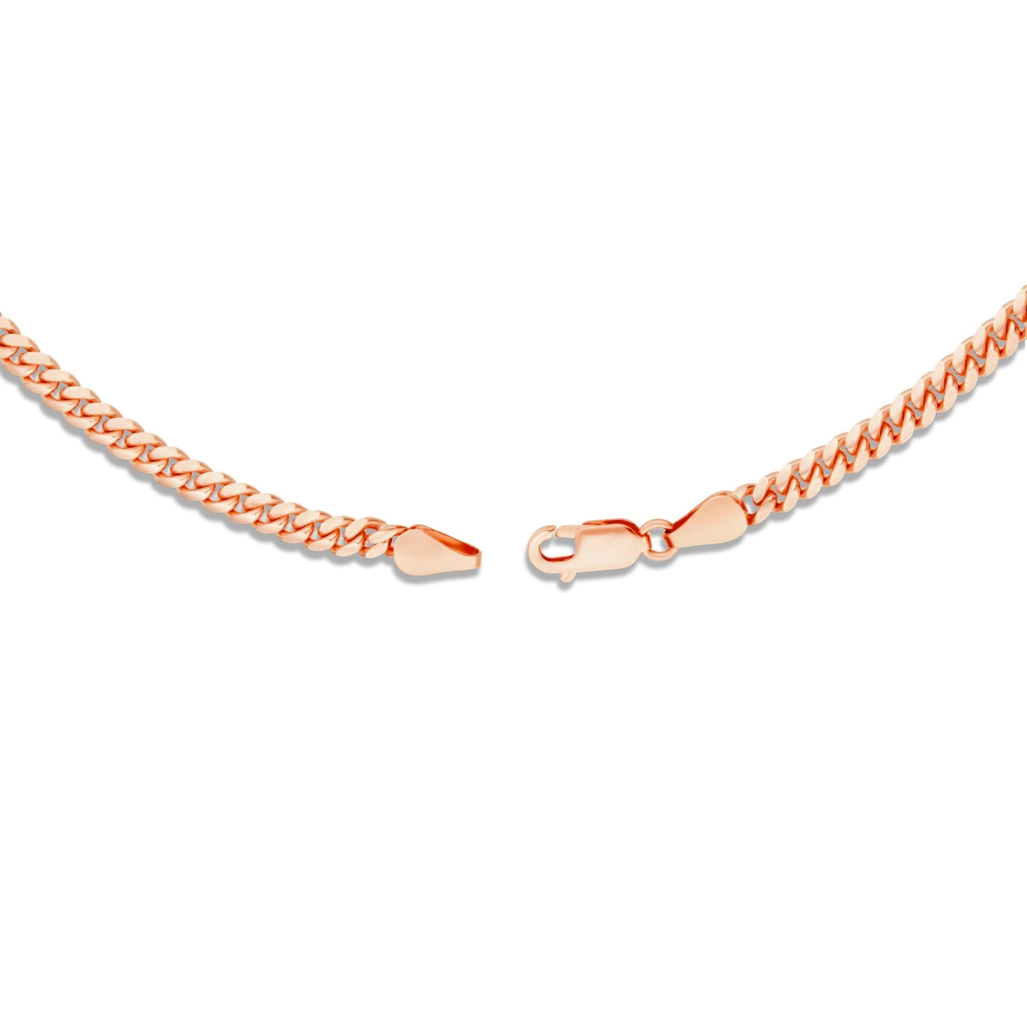 10K Solid Gold Cuban Chain, 3.5mm
