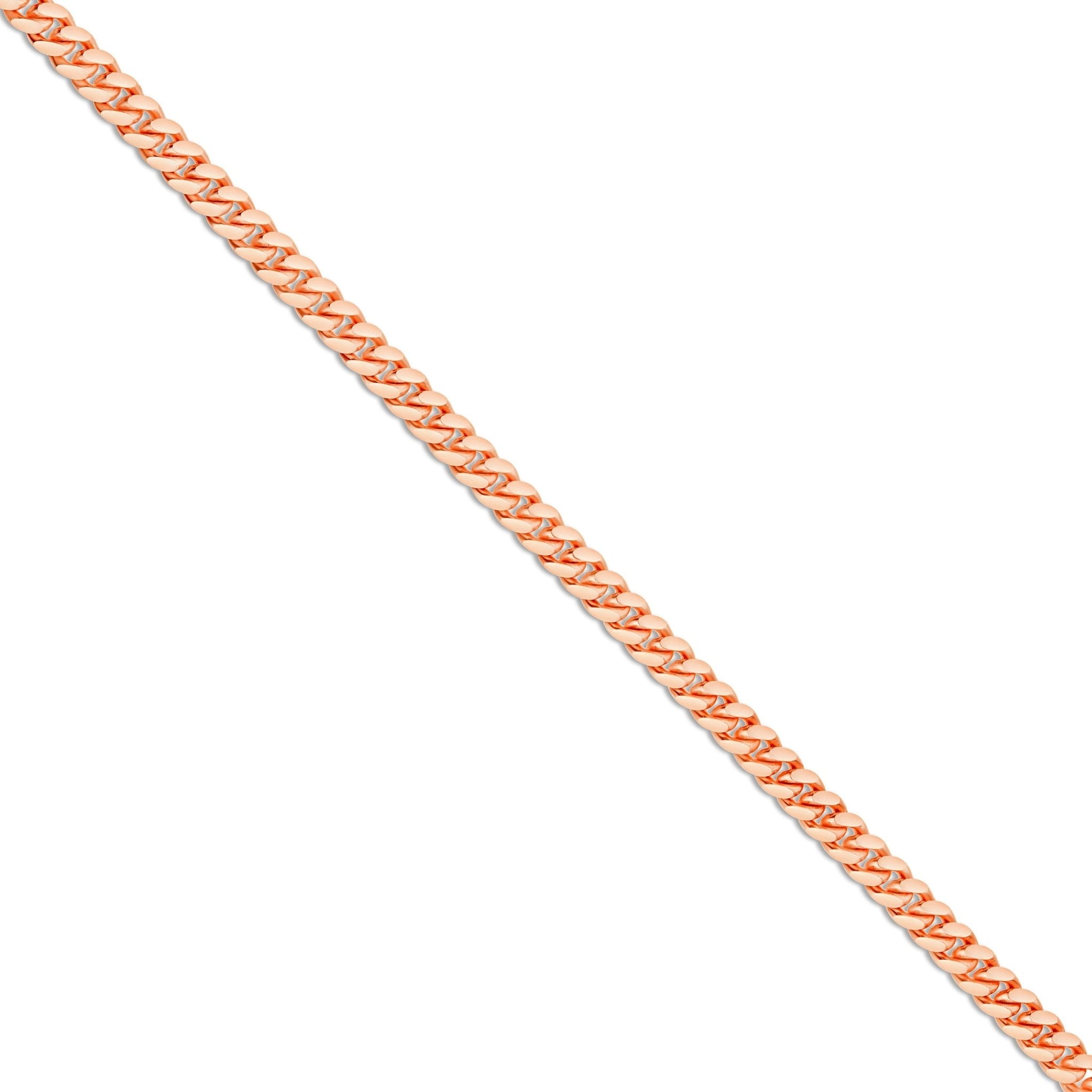 10K Solid Gold Cuban Chain, 3mm