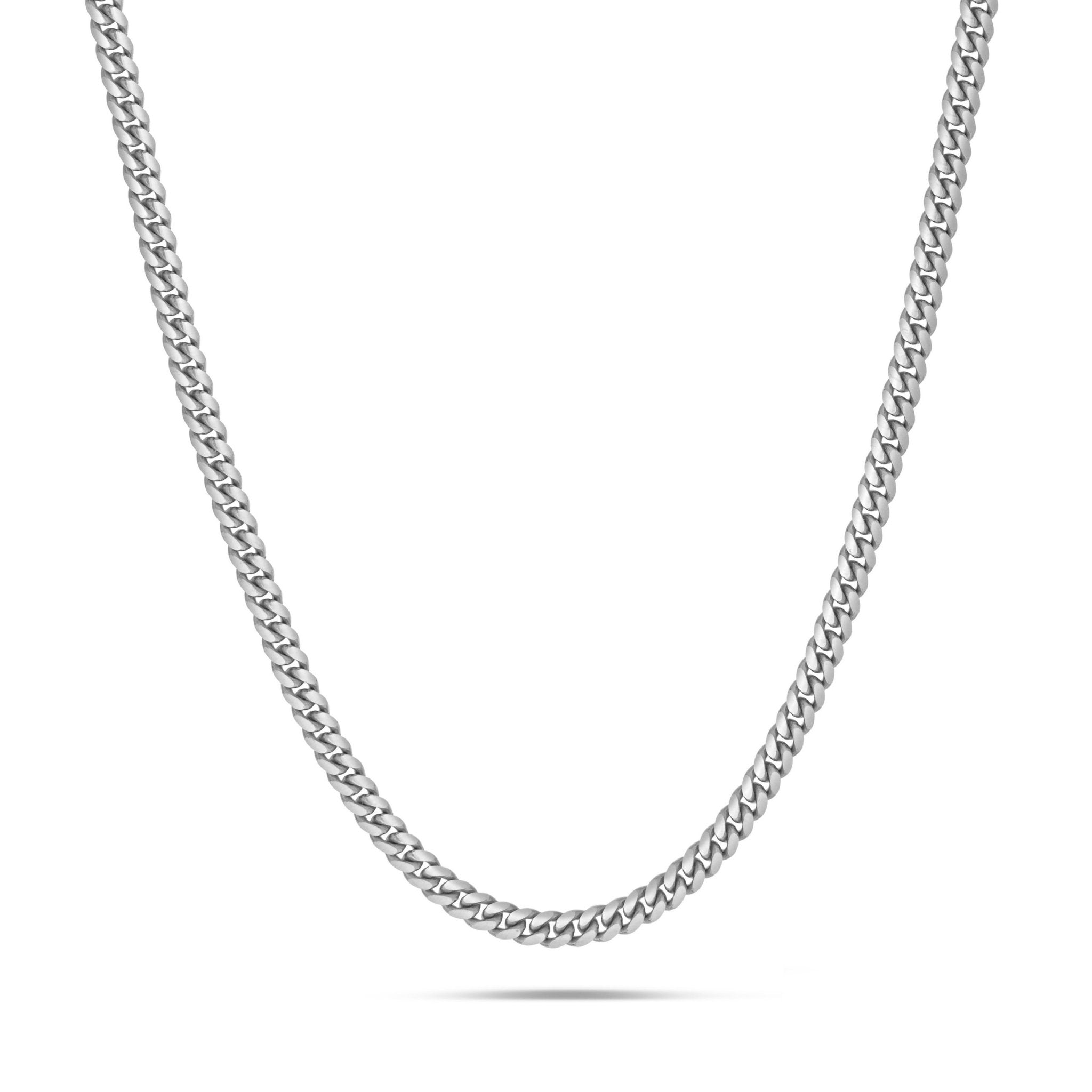 14K Solid Gold Cuban Chain, 3mm