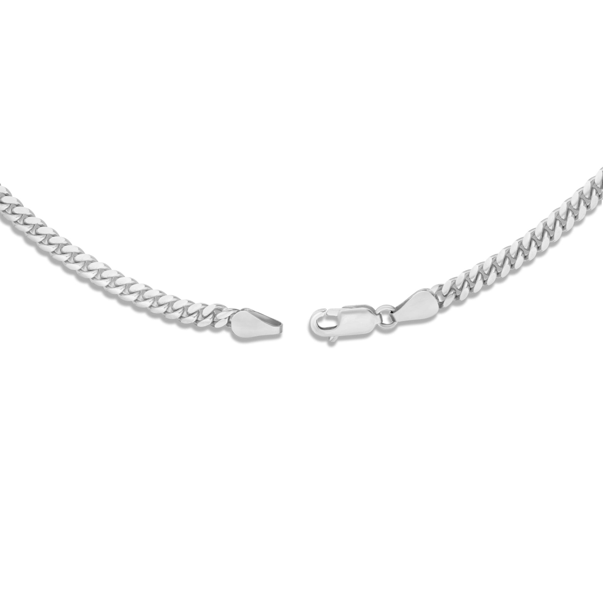 14K Solid Gold Cuban Chain, 4mm
