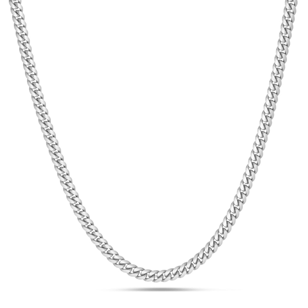 14K Solid Gold Cuban Chain, 4mm