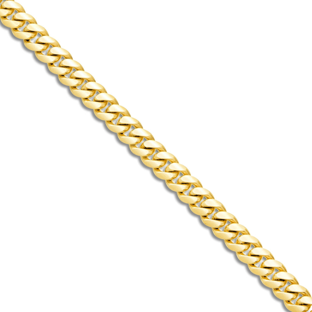 14K Solid Gold Cuban Chain, 6mm