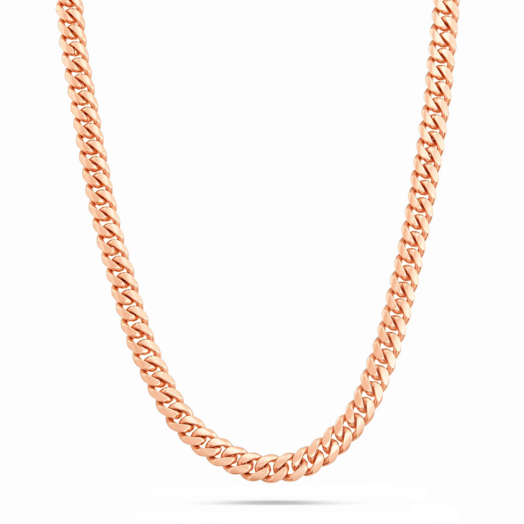 10K Solid Gold Cuban Chain, 6mm