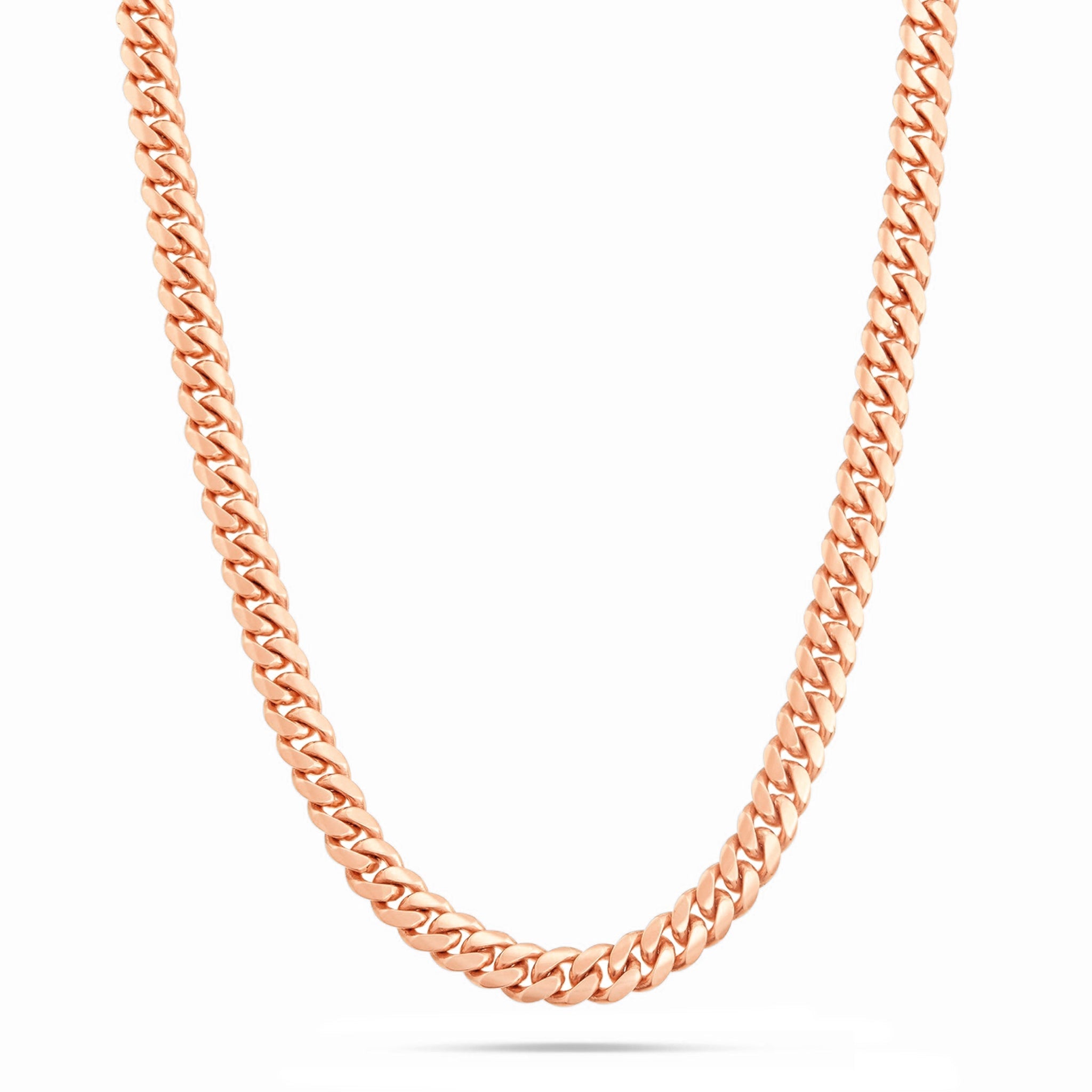 10K Solid Gold Cuban Chain, 6mm