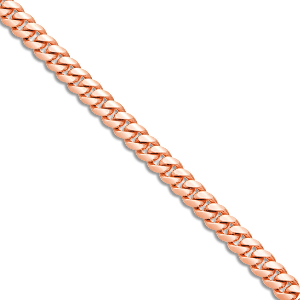 14K Solid Gold Cuban Chain, 6mm