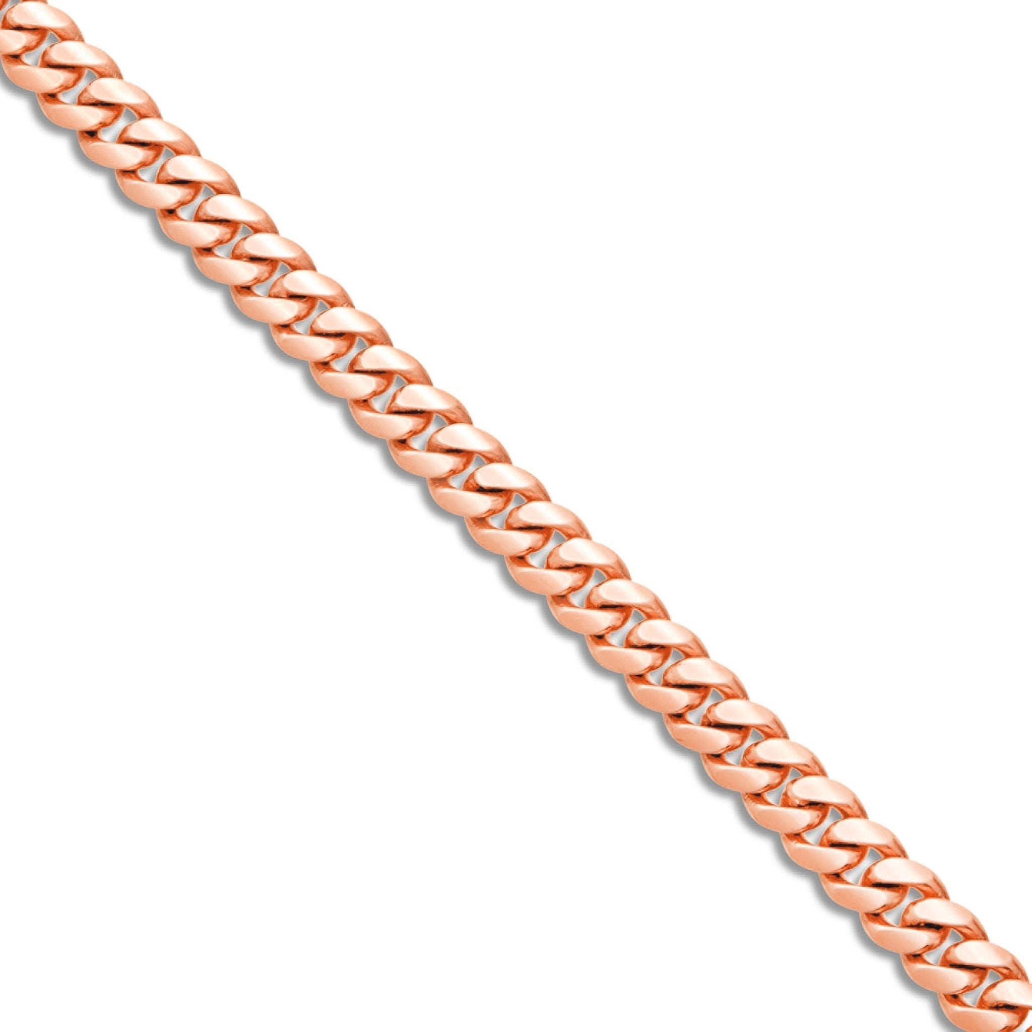 14K Solid Gold Cuban Chain, 6mm