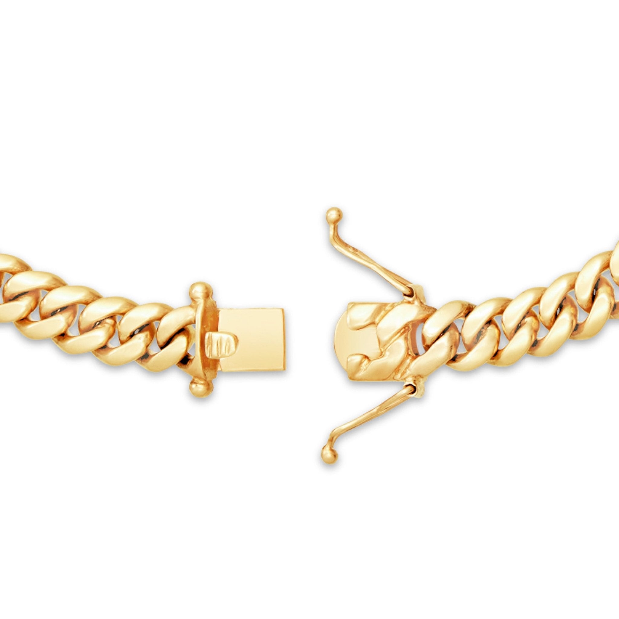 10K Solid Gold Cuban Chain, 9.5mm