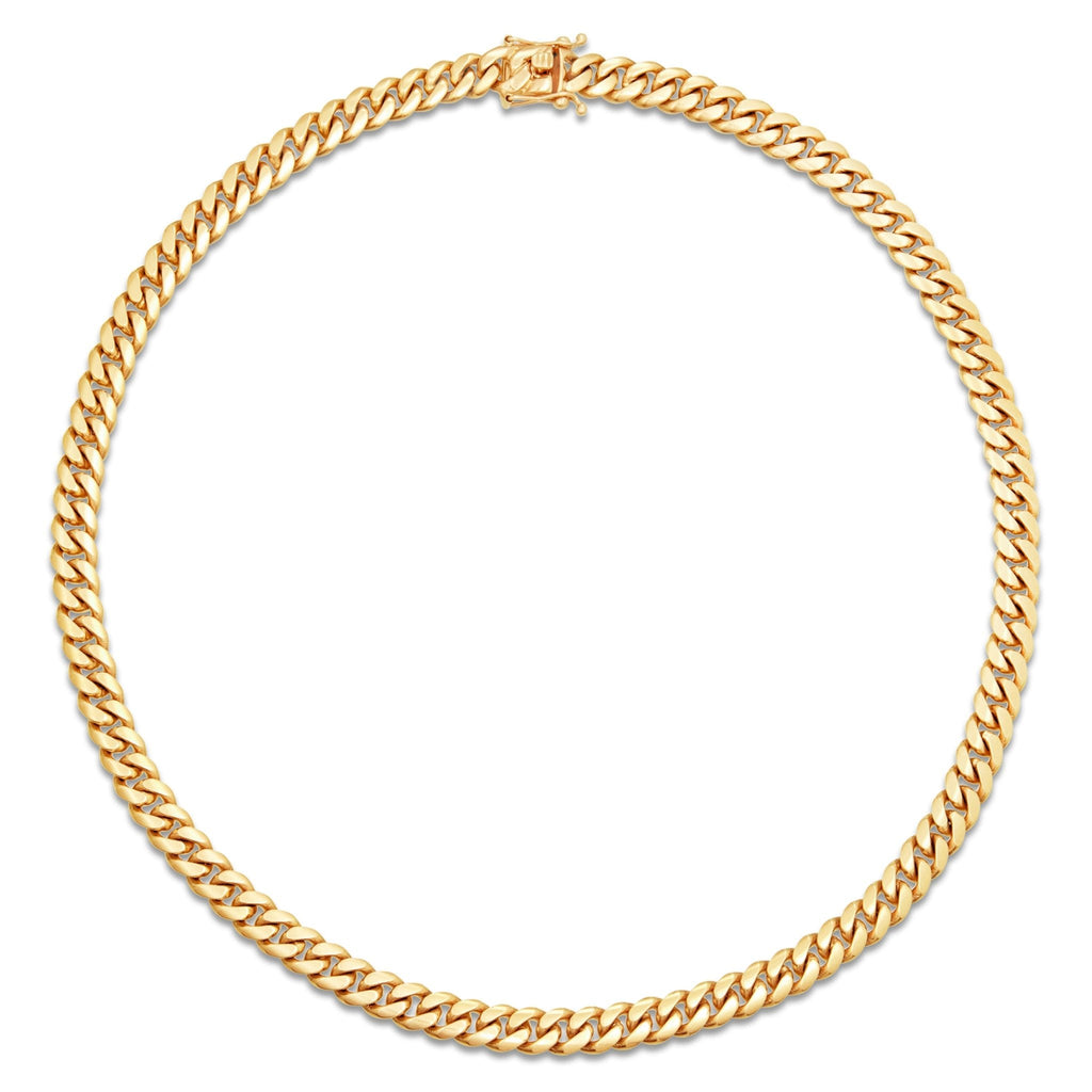 10K Solid Gold Cuban Chain, 9.5mm