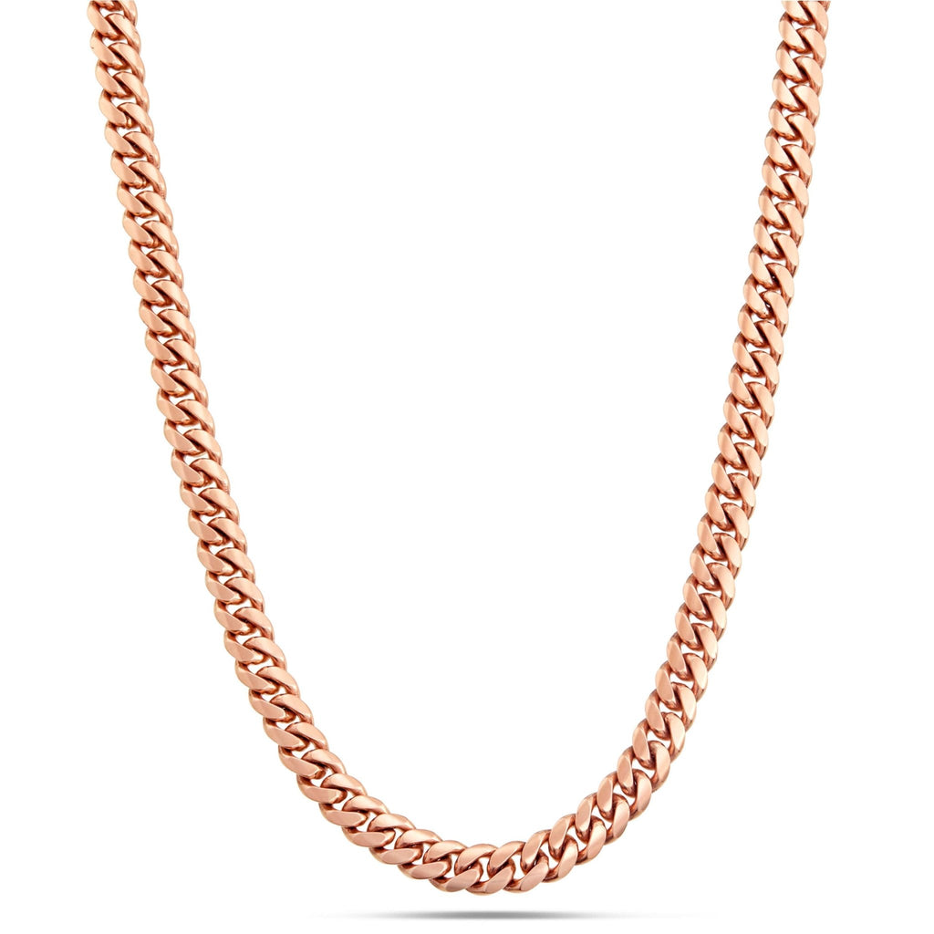 10K Solid Gold Cuban Chain, 9.5mm
