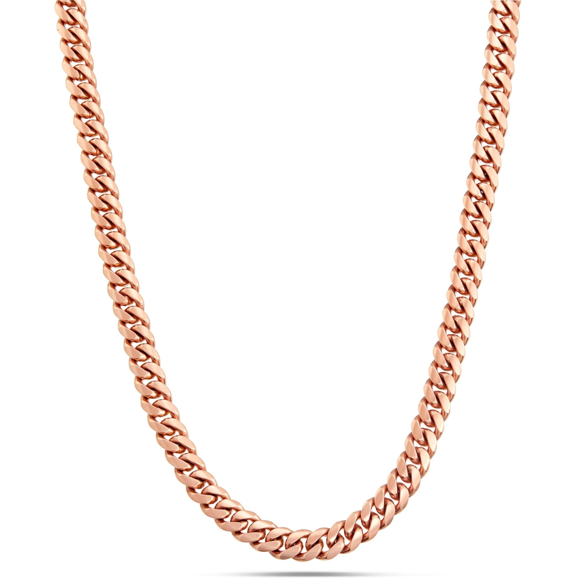 10K Solid Gold Cuban Chain, 9.5mm