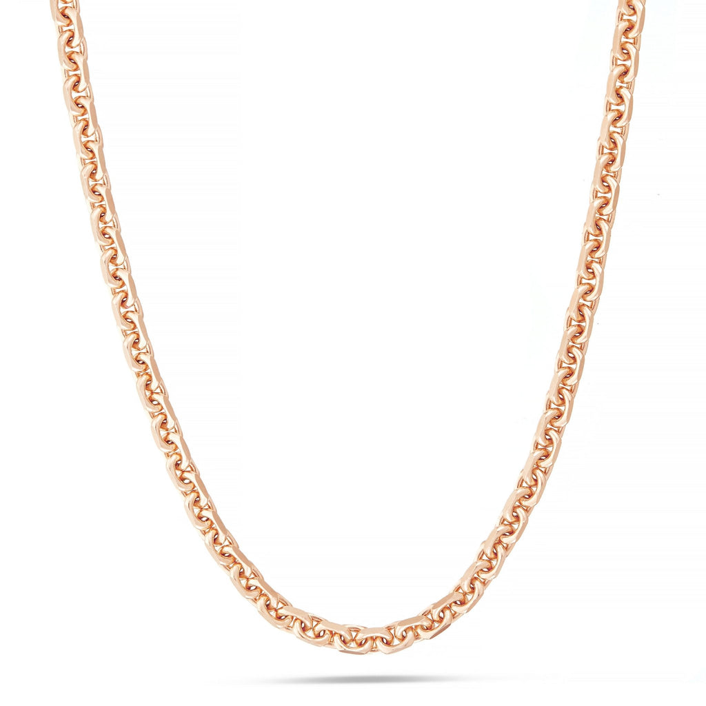 14K Solid Gold Hermes Link Chain, 4.5 mm