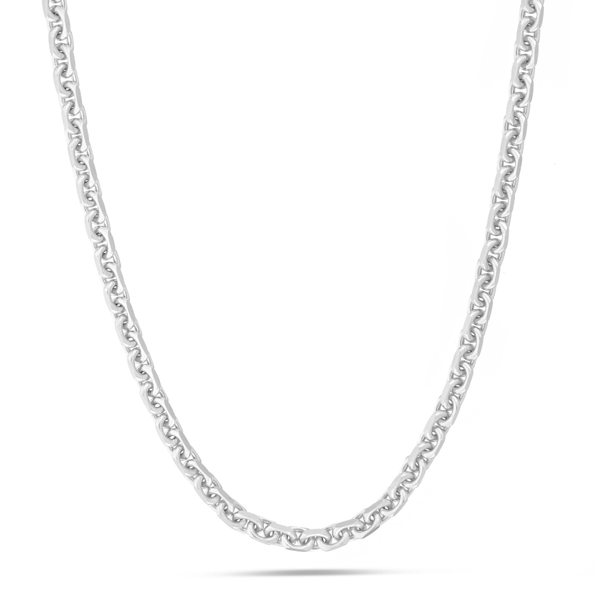 14K Solid Gold Hermes Link Chain, 4.5 mm