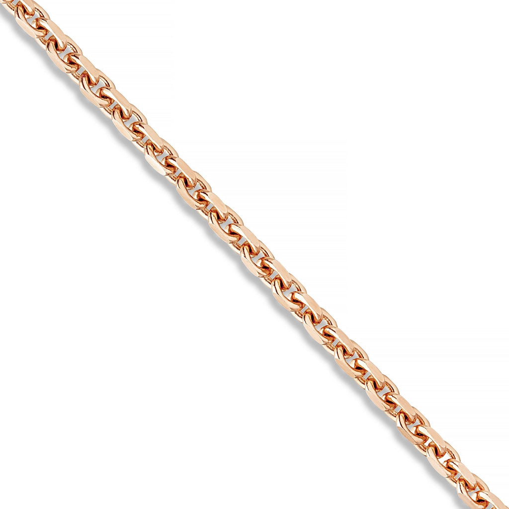 14K Solid Gold Hermes Link Chain, 4.5 mm