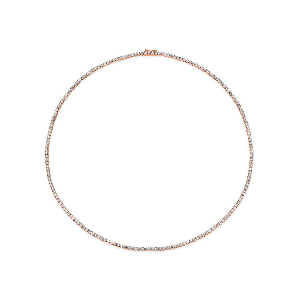 Showroom Collection Diamond Tennis Necklace (6.00 ct.) 2.2 mm 4-Prongs Setting in 14K Gold