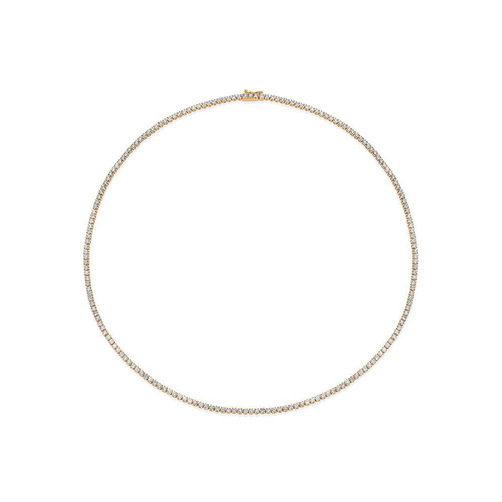 Showroom Collection Diamond Tennis Necklace (9.00 ct.) 2.5 mm 4-Prongs Setting in 14K Gold