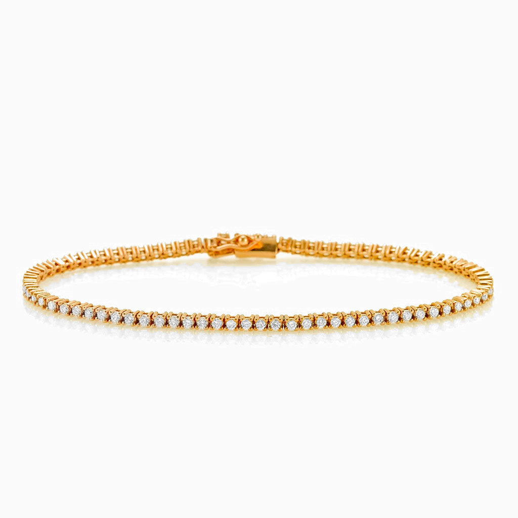 Diamond Tennis Bracelet (1.50 ct.) 1.7 mm 4-Prongs Setting in 14K Gold