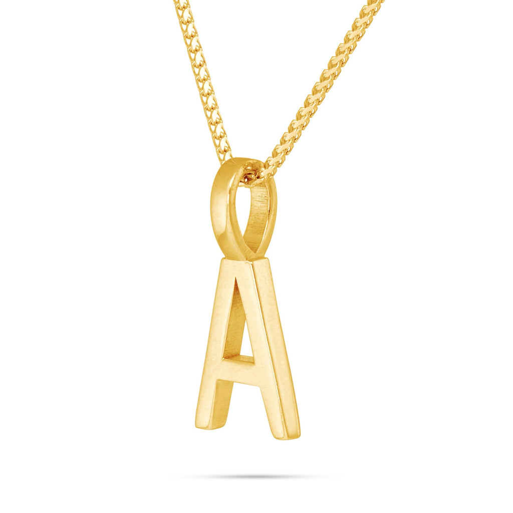 10K Solid Gold Initial Pendant