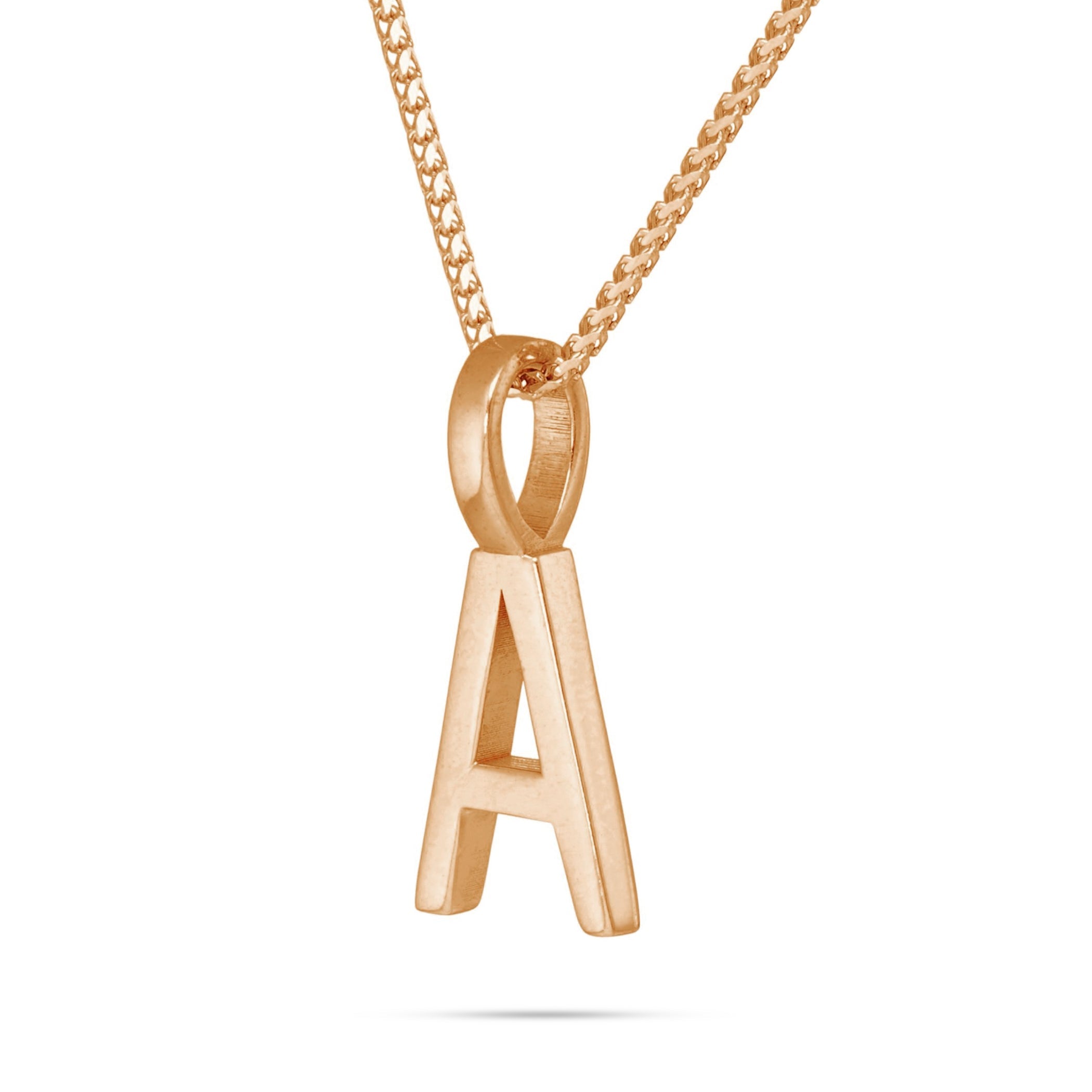 10K Solid Gold Initial Pendant