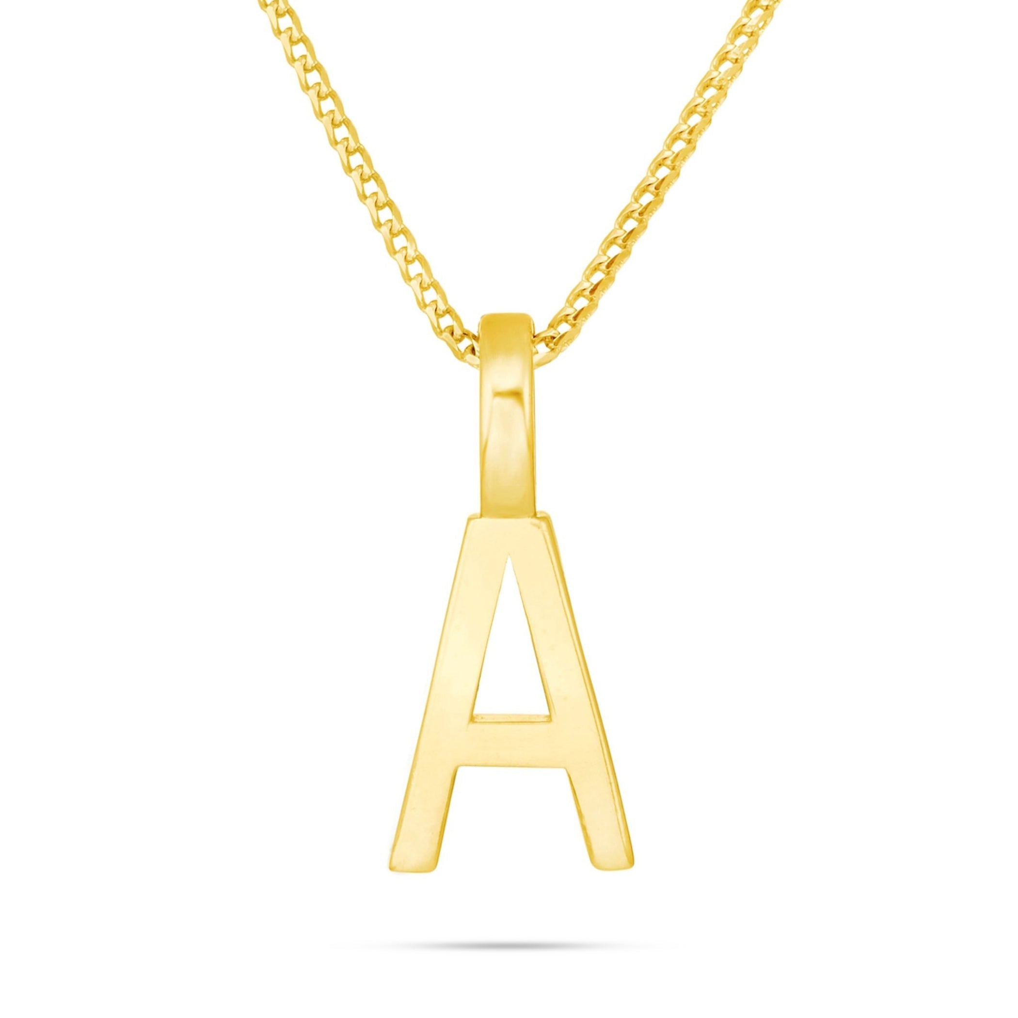 10K Solid Gold Initial Pendant