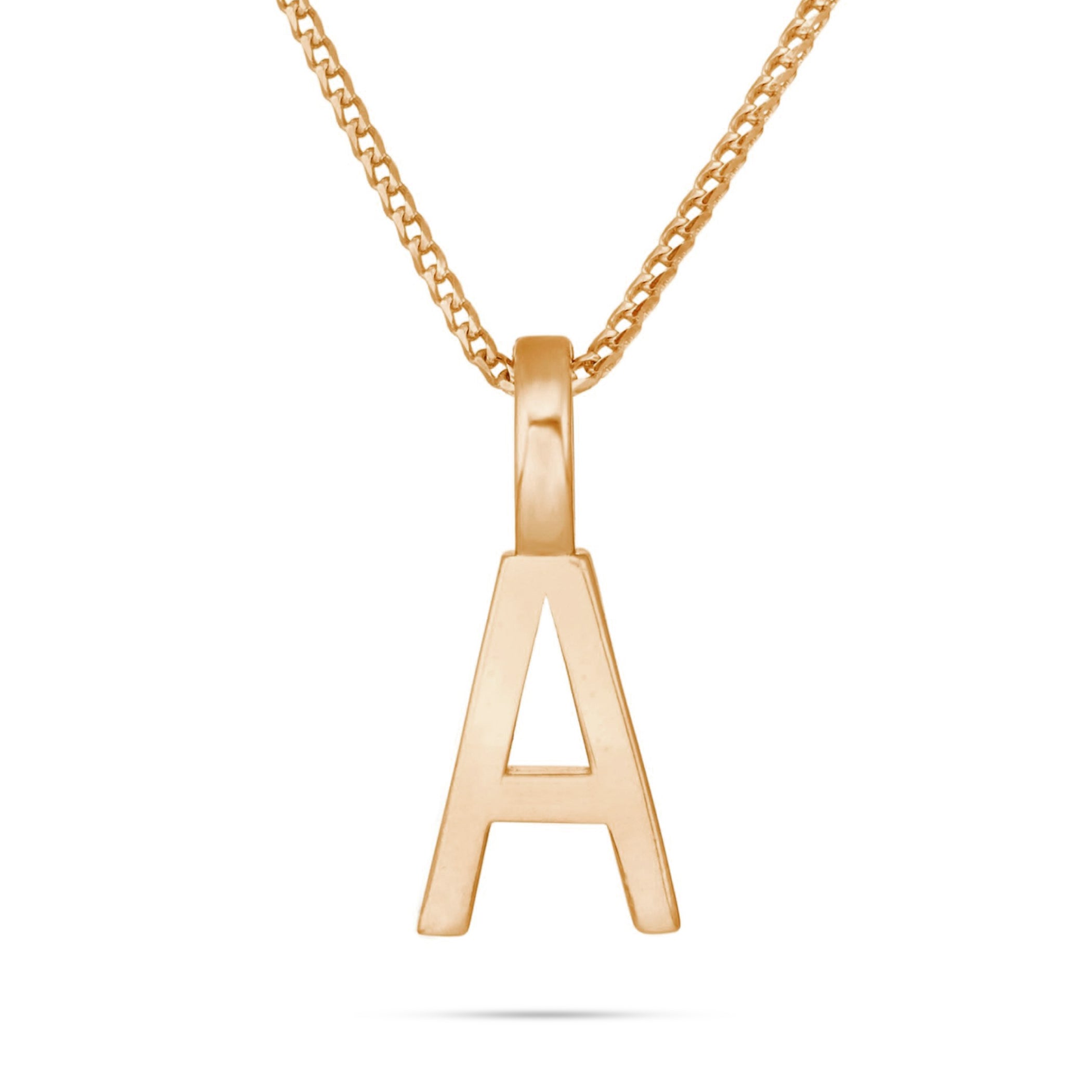 10K Solid Gold Initial Pendant