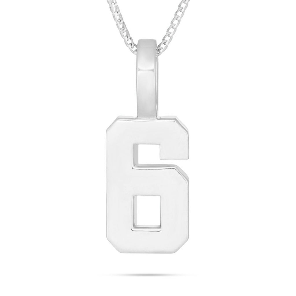 10K Gold Large Varsity Number Pendant