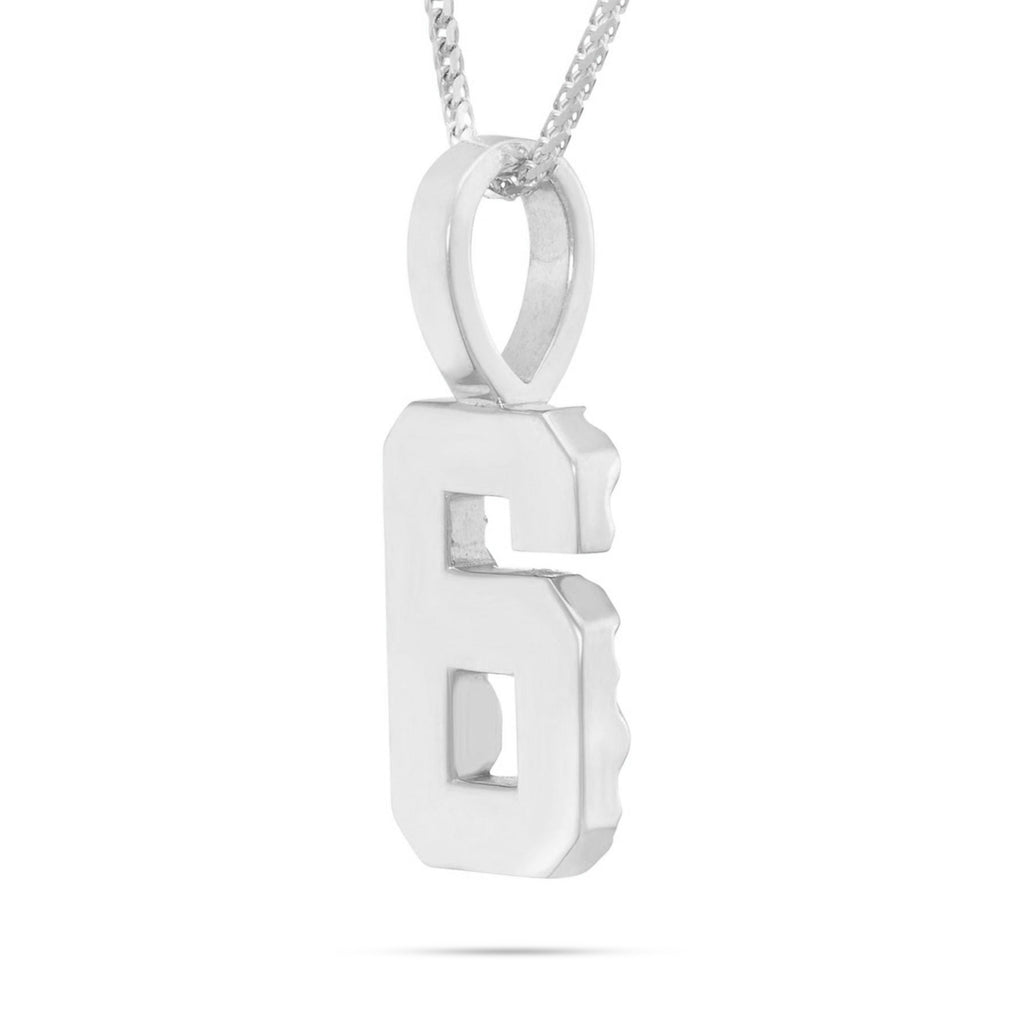 10K Gold Large Varsity Number Pendant