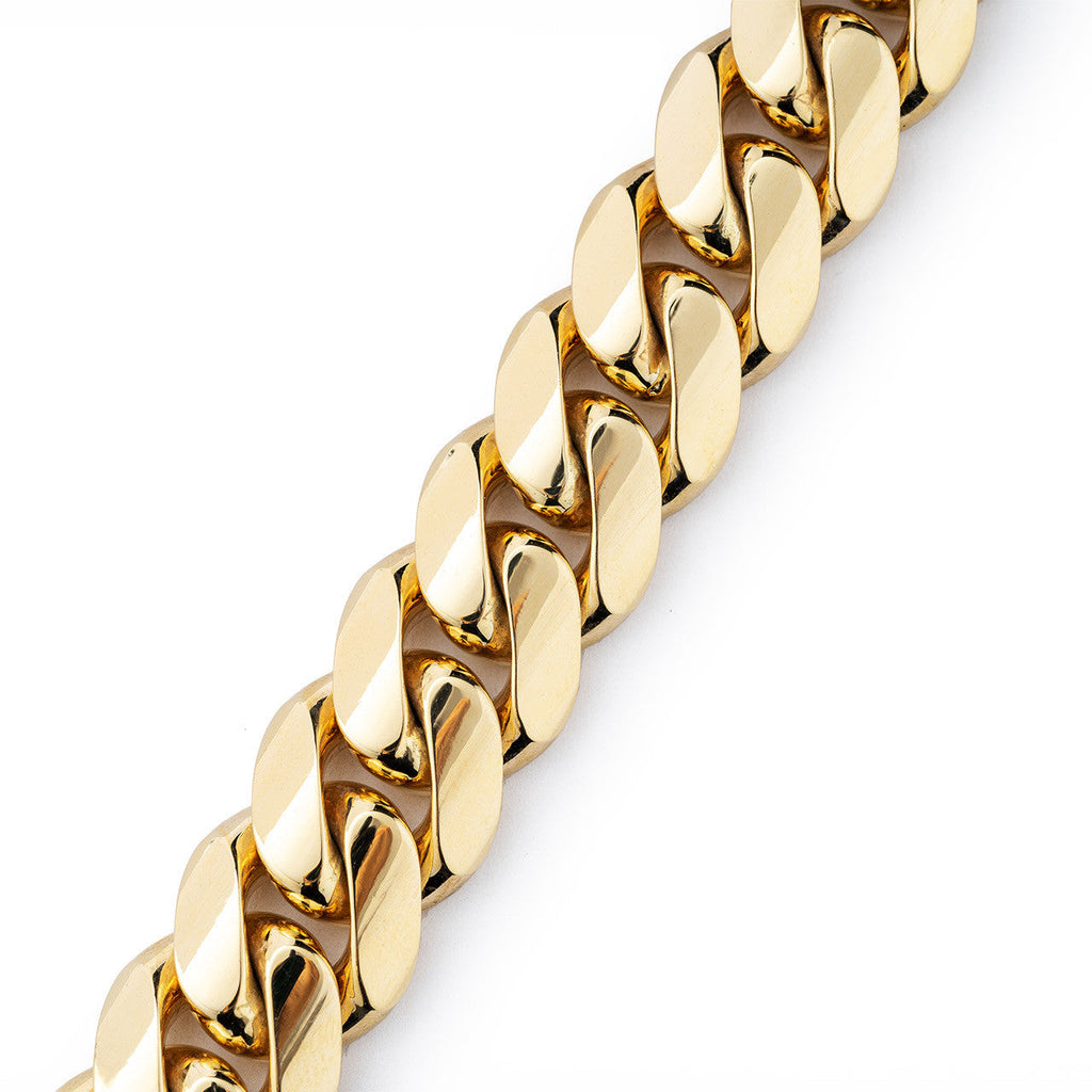 Solid Gold Cuban Link Bracelet 10mm